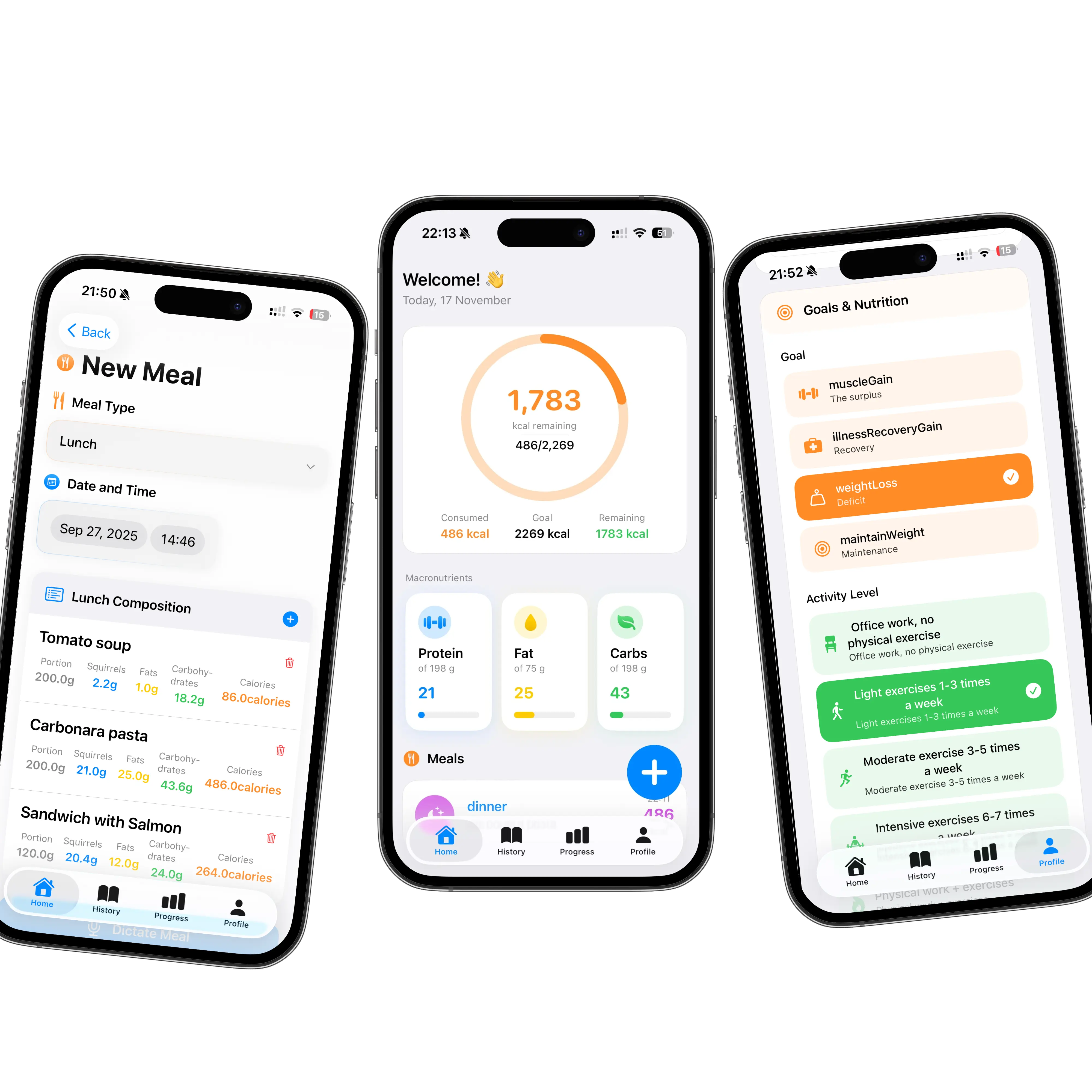 The Victory Plan — nutrition tracking app